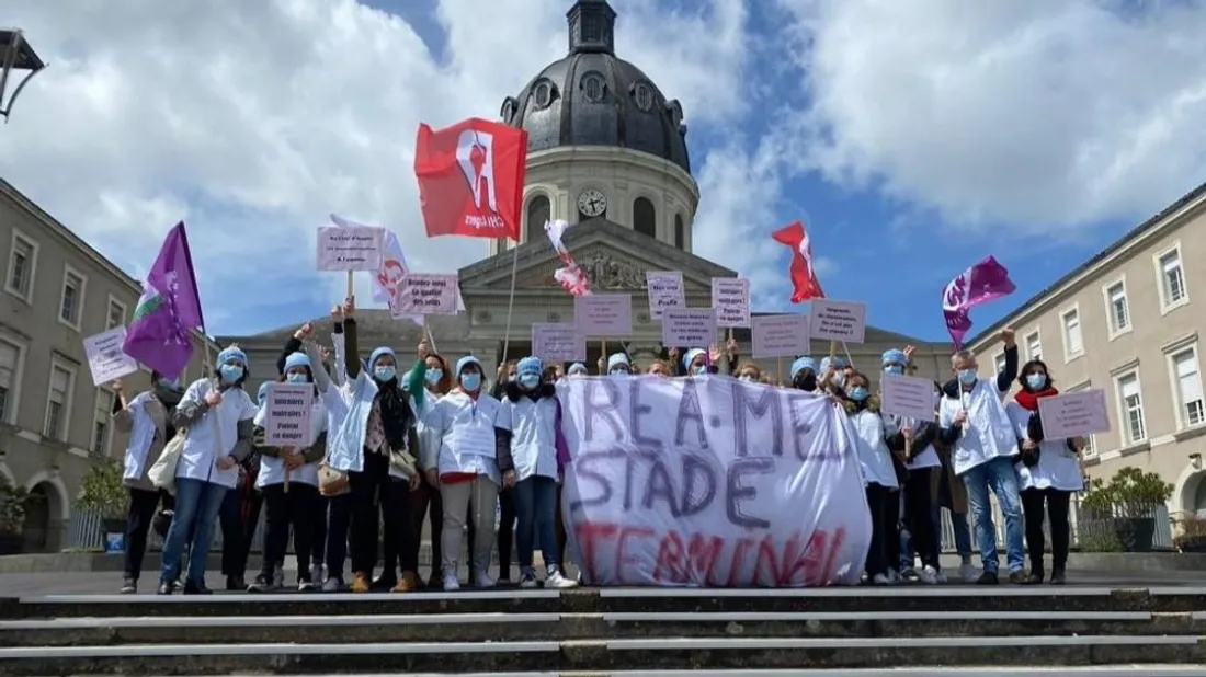 grève réanimation Covid CHU Angers_06 05 21_intersyndicale CHU Angers